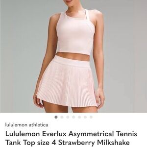 Lululemon asymmetrical tank, size 4